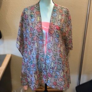 Pink Coconut Fun Colorful Kimono